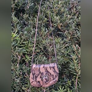 Coach snake skin crossbody bag